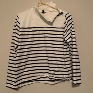 ✨NWOT✨ JCrew Navy and White Boatneck Sweater
